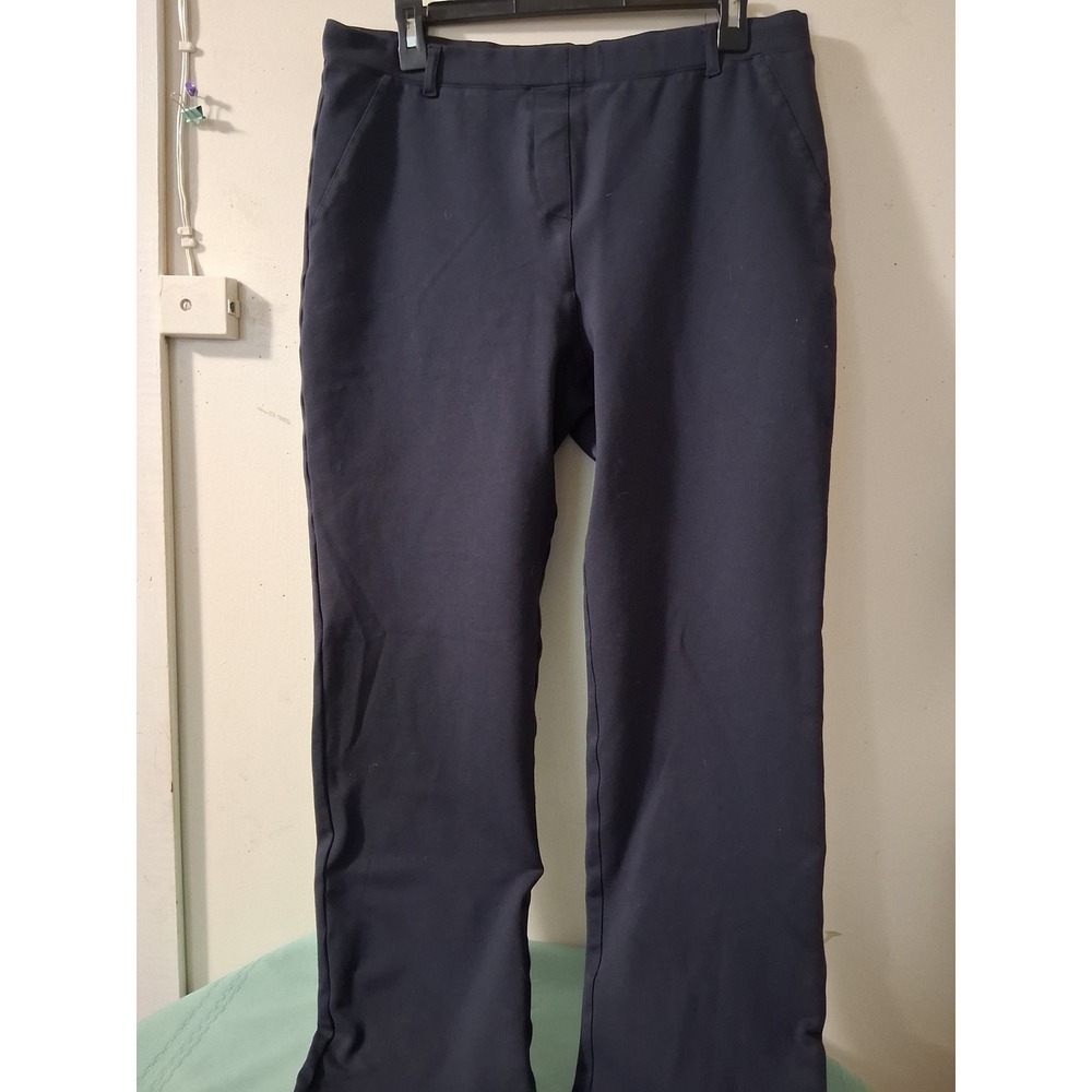 Quince Ultra-Stretch Ponte Straight Leg PantsNavy Blue Womens XL Business Casual
